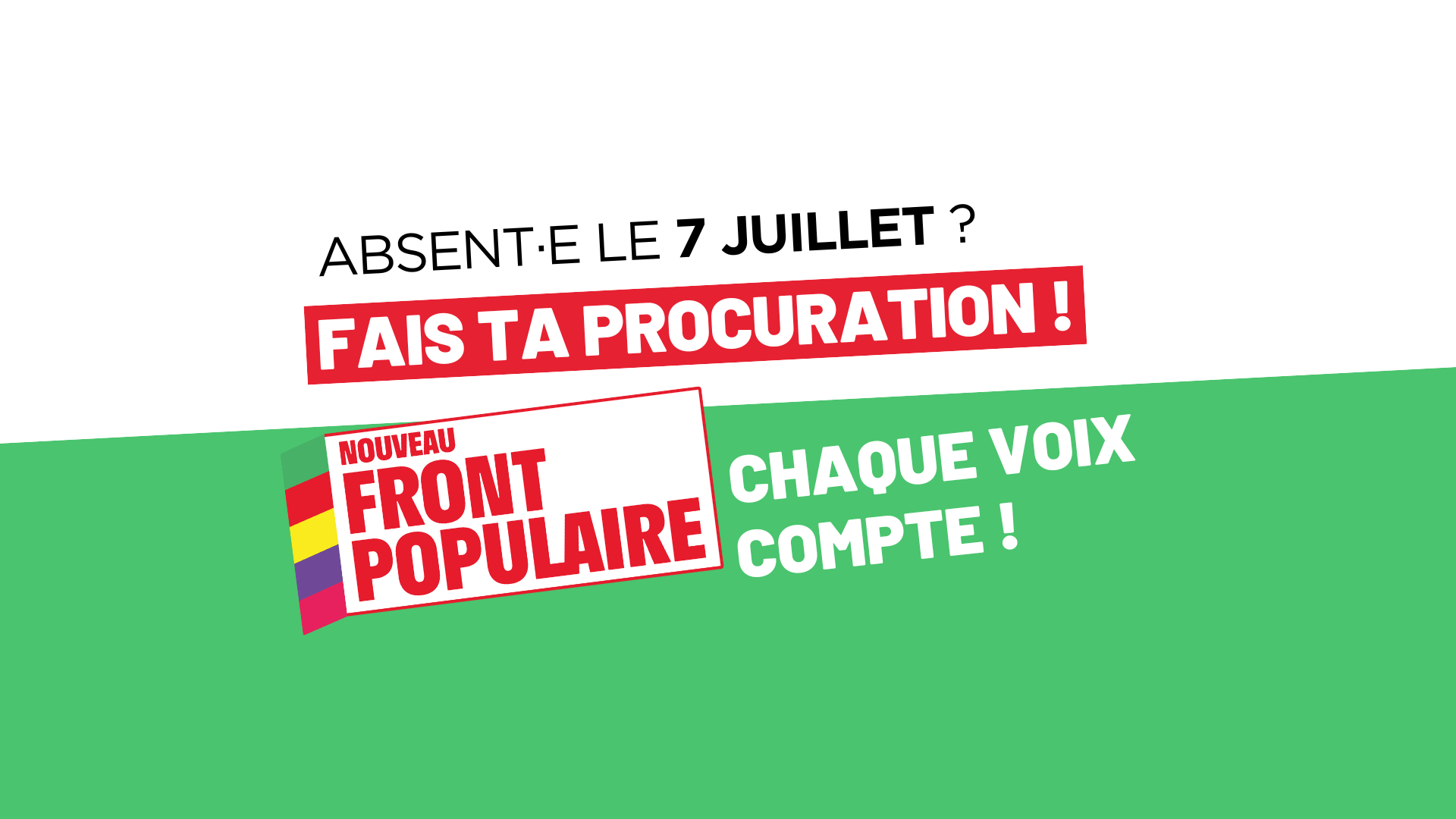 Visuel Procurations pour le second tour des législatives